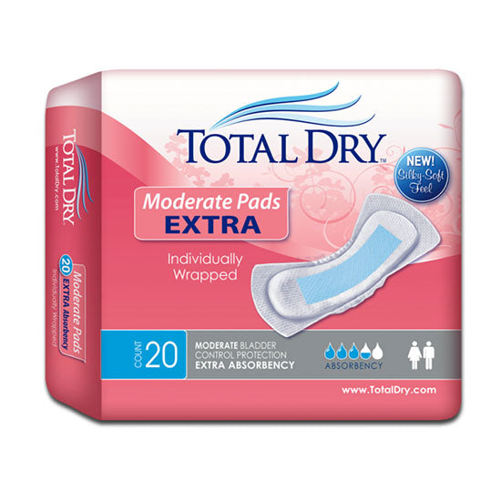 Secure Personal Care TotalDry Moderate Pads Extra (SP1562)