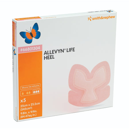 Smith & Nephew ALLEVYN Life Heel, 9" x 9" (66801304)