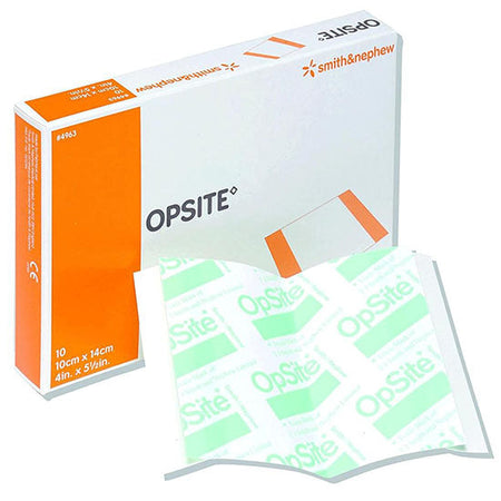 Smith & Nephew OPSITE Transparent Adhesive Film Dressing, 5-1/2" x 10" (4967)