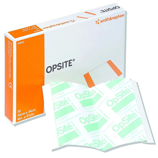 Smith & Nephew OPSITE Transparent Adhesive Film Dressing, 5-1/2" x 4 (4975)