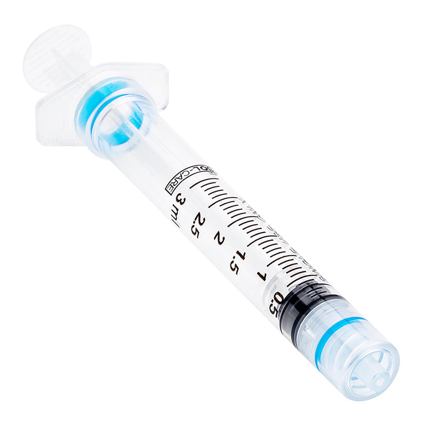 Sol Millennium SOL-CARE 3ml Luer Lock Safety Syringe w/o Needle (120006IM)