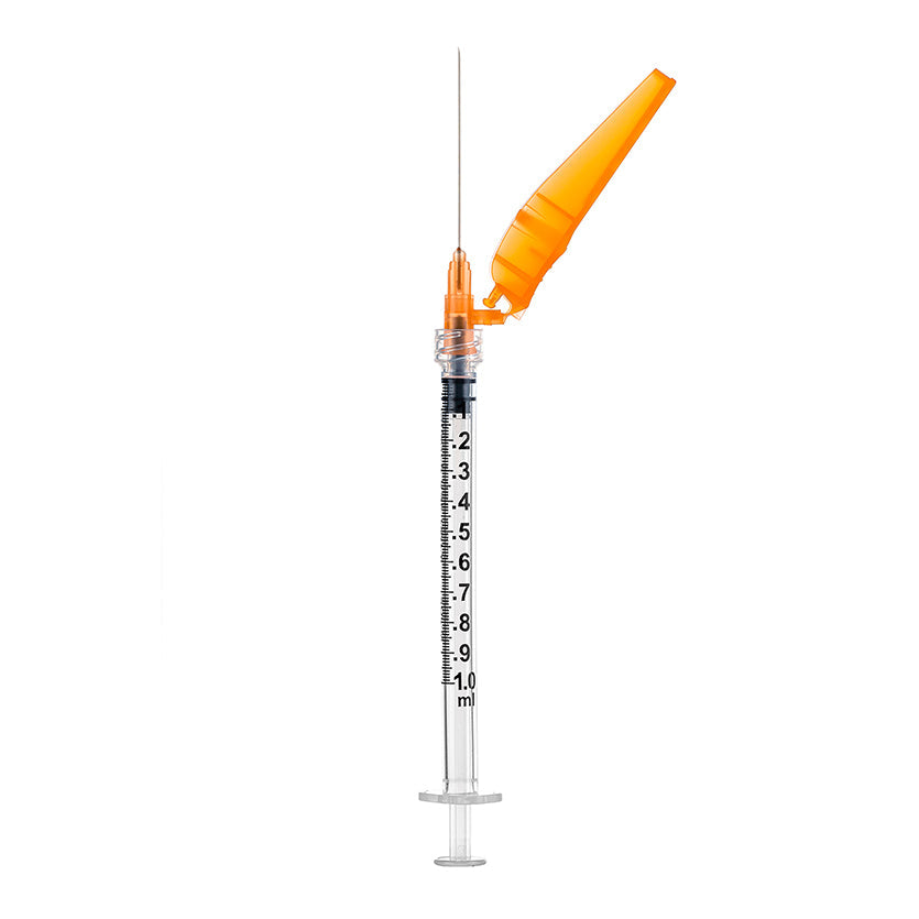 Sol Millennium SOL-CARE 1mL Luer Lock Syringe w/Safety Needle 25G x 1 1/2" (12515LDS)