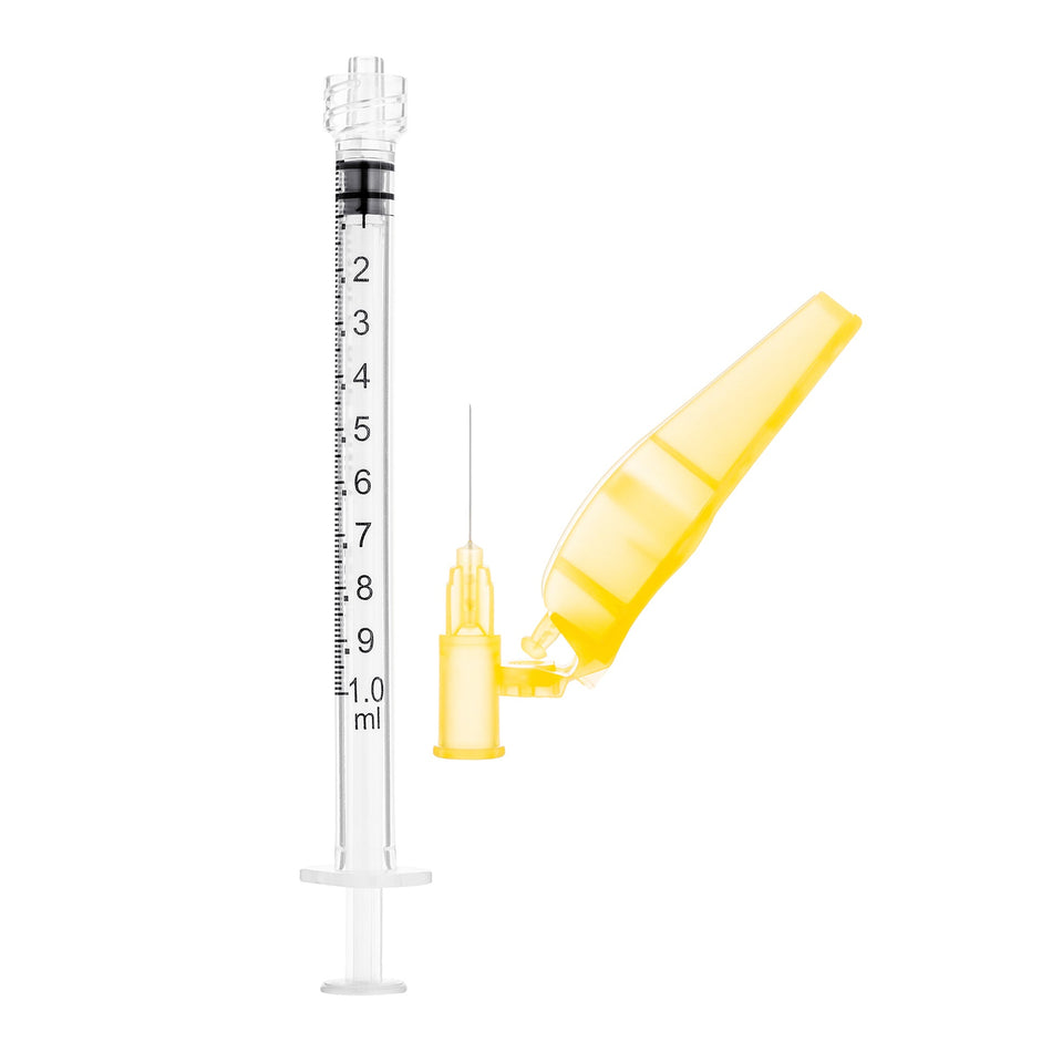 Sol Millennium SOL-CARE 1mL Luer Lock Syringe w/Safety Needle 30G x 1/2" (13005SN)