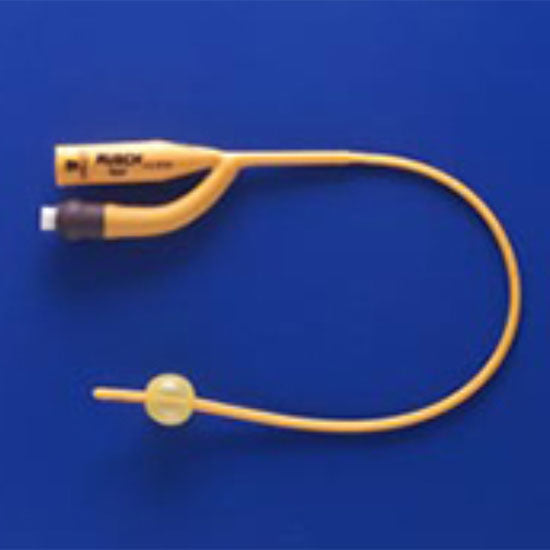 Teleflex Gold Pediatric Siliconized Coated Foley Catheter, 8 Fr, 12", 2-way, 3 mL (180003080)