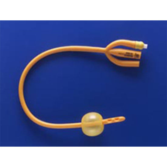 Teleflex Gold Siliconized Coated Foley Catheter, 20 Fr, 16", 3-way, 5-15 mL (183405200)