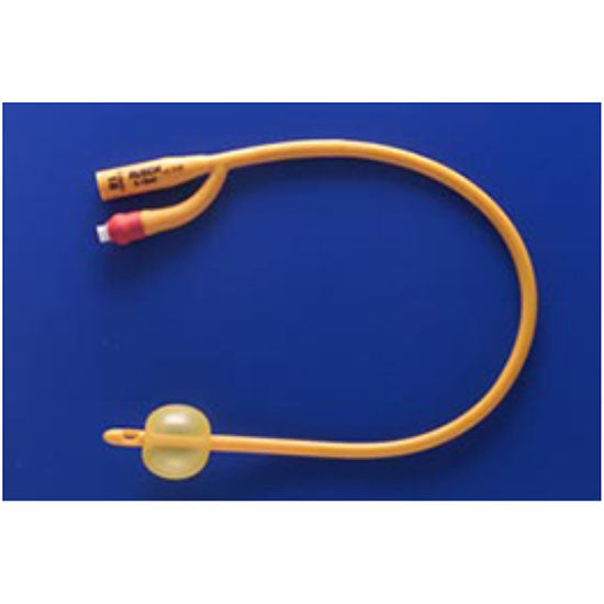 Teleflex Gold Siliconized Coated Foley Catheter, 24 Fr, 16", 2-way, 5-15 mL (180705240)