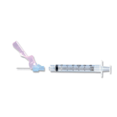 Becton Dickinson 3 mL BD Luer-Lok syringe with detachable 25G x 5/8 in needle, (305781)