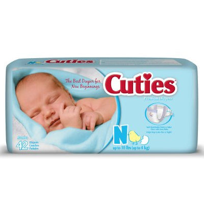 First Quality Cuties Essentials Baby Diapers, Size Newborn (CCC07)