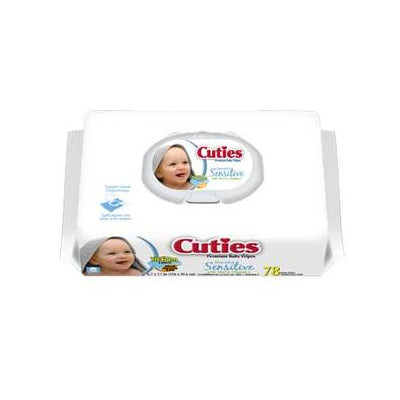 First Quality Cuties Quilted Baby Wipes Soft Pack, Tri-Form Fabric (CR-16413/3)