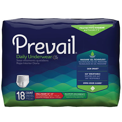 Prevail Maximum Absorbency Underwear, Small/Medium (PVS-512)