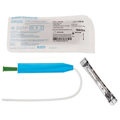 Teleflex FloCath Quick Hydrophilic Intermittent Catheter Kit, Straight 16", 10 Fr (221400100)