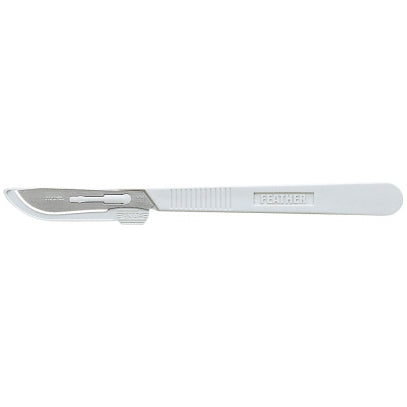 Feather Conventional Disposable Sterile Scalpels, #22, Grey (2975#22)