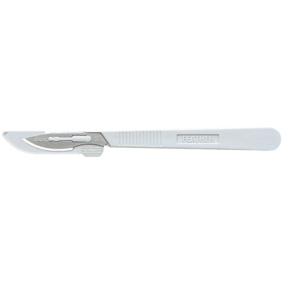 Feather Conventional Disposable Sterile Scalpels, #23, Grey (2975#23)
