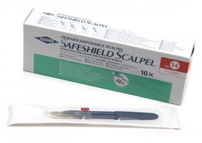 Feather Safeshield Disposable Sterile Scalpel, #14 (2980#14)
