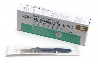 Feather Safeshield Disposable Sterile Scalpel, #20 (2980#20)