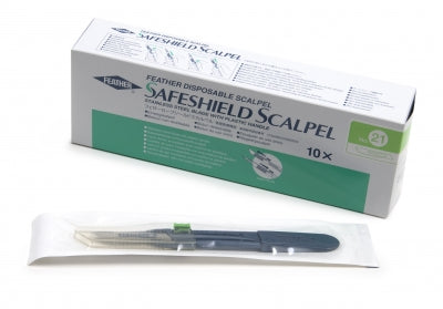 Feather Safeshield Disposable Sterile Scalpel, #21 (2980#21)