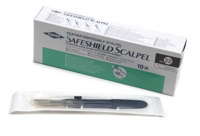 Feather Safeshield Disposable Sterile Scalpel, #22 (2980#22)