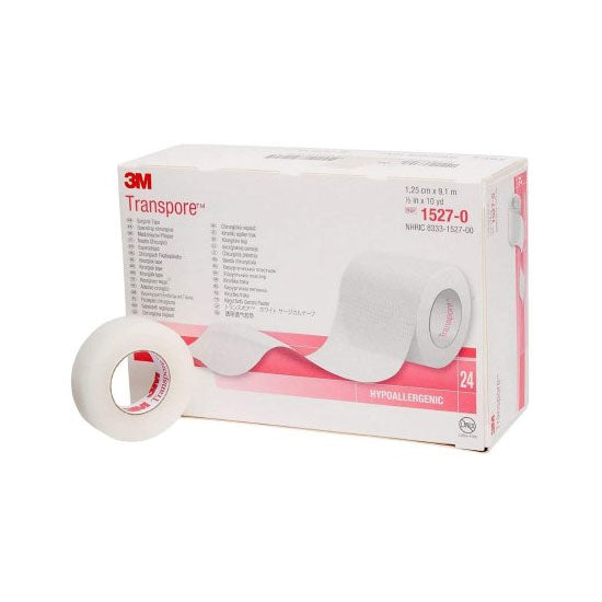 3M Transpore Surgical Tape, 1/2" x 10 yard (1527-0)