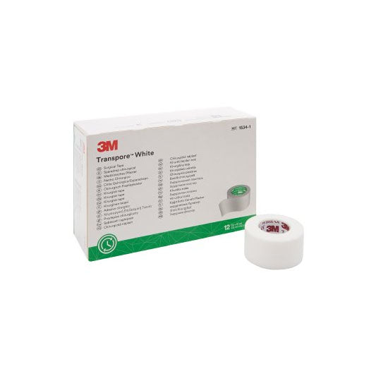 3M Transpore Surgical Tape, 1" x 10 yard (1534-1)
