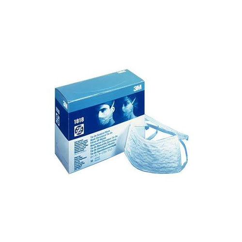3M Surgical Mask, Tie-On, Blue (1818)