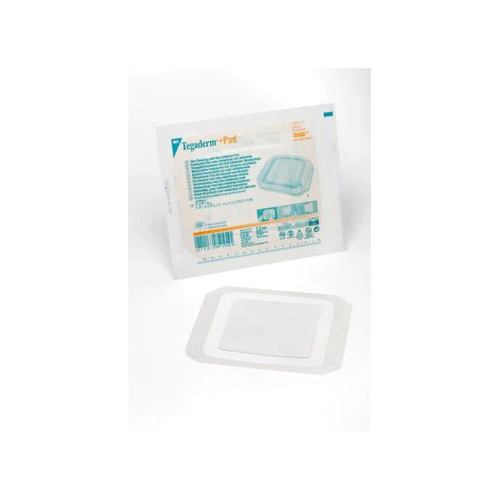 3M Tegaderm +Pad Film Dressing with Non-Adherent Pad, 6" x 6" (3588)