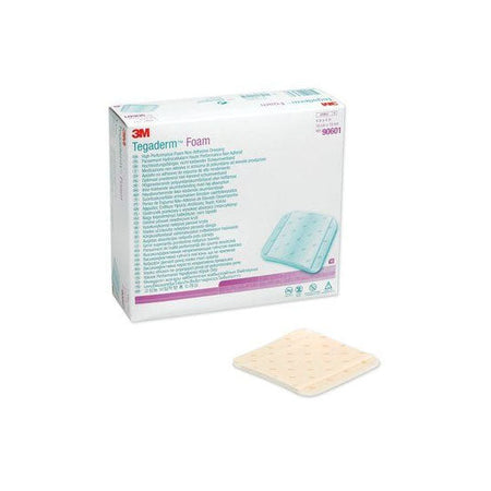 3M Tegaderm High Performance Foam Non-Adhesive Dressing, 4 x 4" (90601)