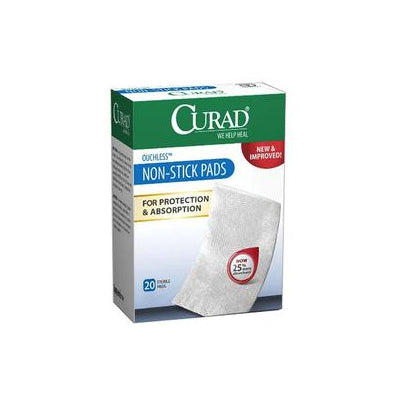 Medline Curad Non-Stick Pad with Adhesive Tab, 2" x 3" (CUR47147RB)