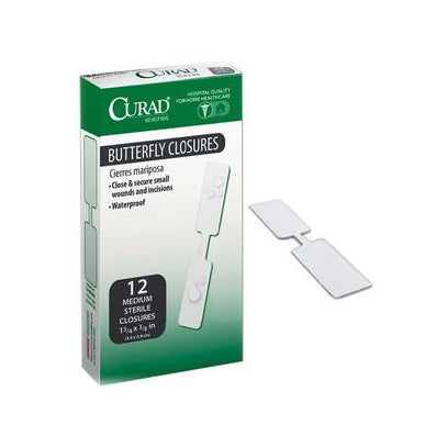 Medline Curad Adhesive Bandage, Butterfly Closure (CUR47442RB)