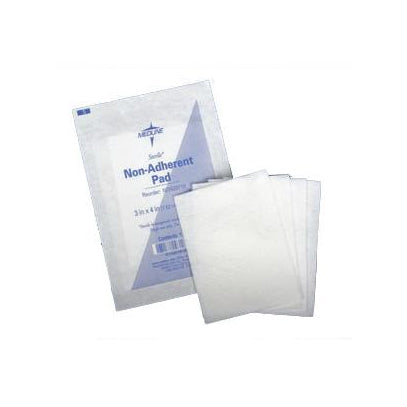 Medline Sterile Non-Adherent Dressing Pad, 3" x 8", Waterproof (NON25720Z)