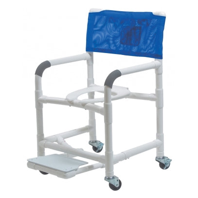 Lumex 30" Bariatric Commode Bath Chair with Sliding Footrest (89351)