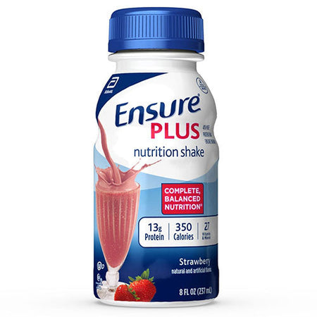 Abbott Nutrition Ensure Plus Nutrition Shake, Strawberry (57269)