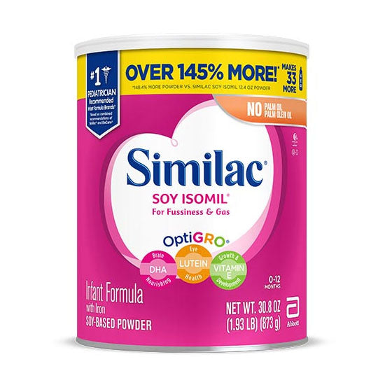 Abbott Nutrition Similac Soy Isomil Infant Formula, 30.8 oz. (67699)