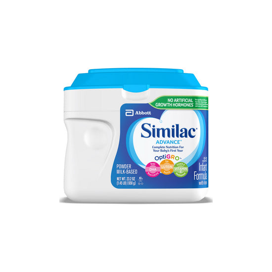 Abbott Nutrition Similac Advance Infant Formula with Iron, Unflavored Powder, 20.6 oz (68084)