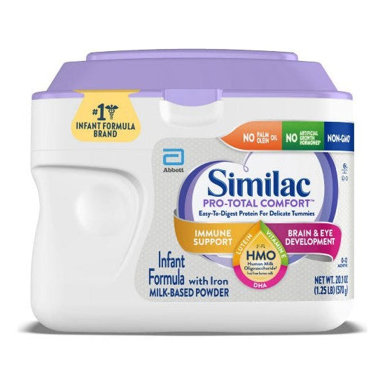 Abbott Nutrition Similac Pro-Total Comfort Powder, Unflavored, 20.1 oz (68107)