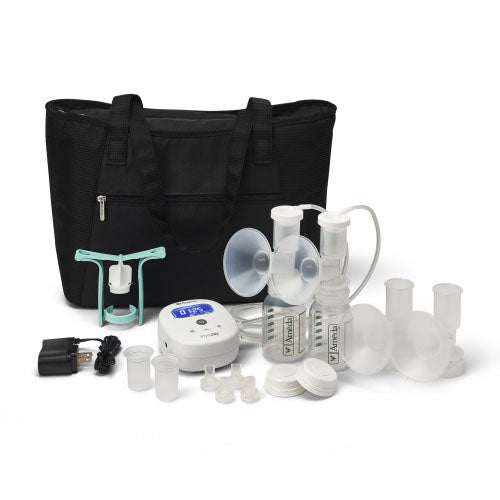Ameda Mya Joy Double Electric Breast Pump with Large Tote and Accessories (131W50)