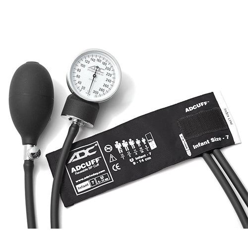 American Diagnostic Prosphyg 760 Series Pocket Aneroid Sphygmomanometer, Infant, Black (760-7IBK)