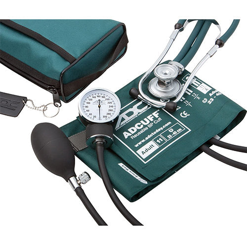 American Diagnostic Pro's Combo II SR Pocket Aneroid/Sprague Kit, Teal Green, Adult (768-641-11ATL)