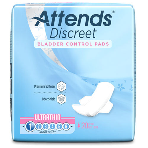 Attends Discreet Women's Ultra Thin Pads (ADPTHIN)