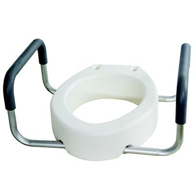 Essential Medical Toilet Seat Riser with Arms, Elongated (B5083)