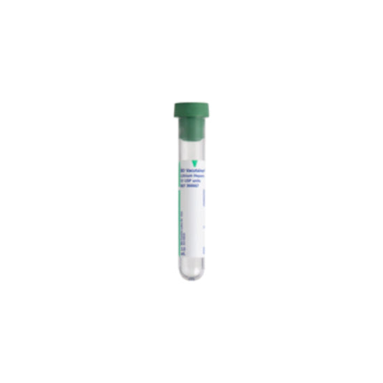 Becton Dickinson BD Vacutainer Heparin Tube, Green, 3mL (366667)