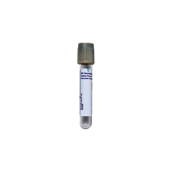 Becton Dickinson BD Vacutainer Fluoride Tube, Gray, 10mL (367001)