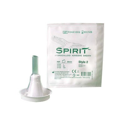 Bard Spirit Style 2 Hydrocolloid Sheath Male External Catheter, Small 25mm (37101)