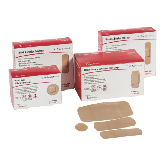 Cardinal Health Plastic Adhesive Bandage, 2" x 4" (C-BDP24XL)