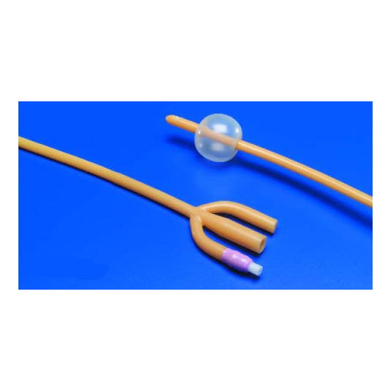 Cardinal Health Dover Silicone Elastomer Coated Latex Foley Catheter, 30 mL, 3-Way, 18 Fr(8887689183)