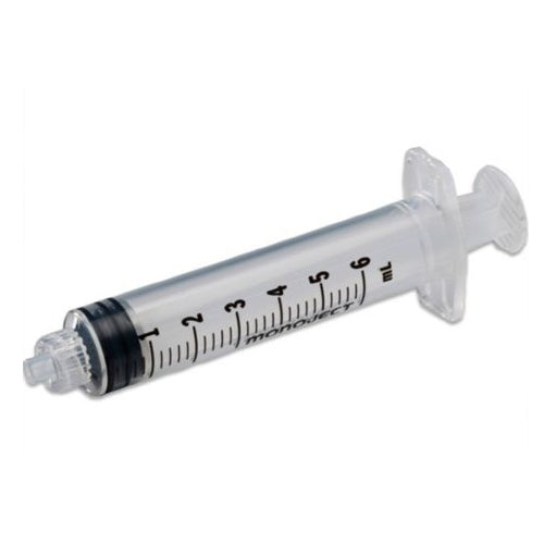 Cardinal Health Monoject SoftPack 6mL Syringe Regular Tip (681180600555)