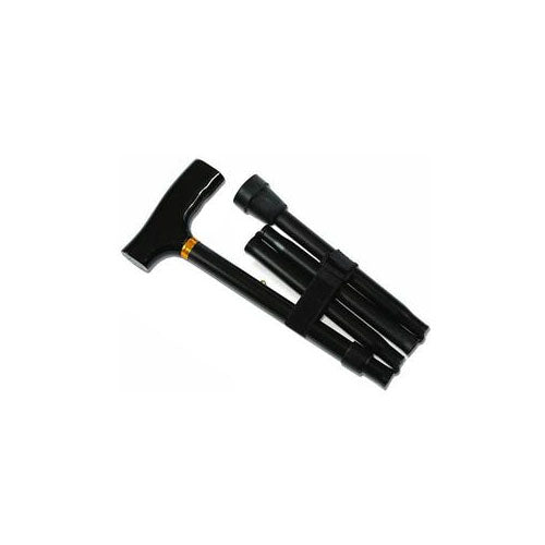 Cardinal Health Adjustable Folding Cane, Black (CNE116BLKR)