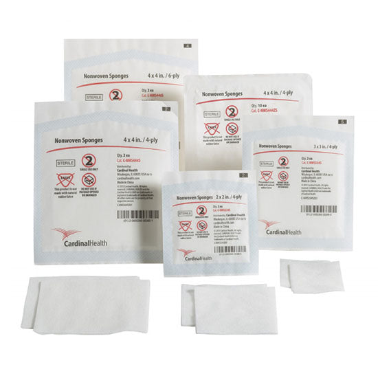 Cardinal Health Non-Woven All Purpose Sponges, 4" x 4", 4-ply (C-NWS444)