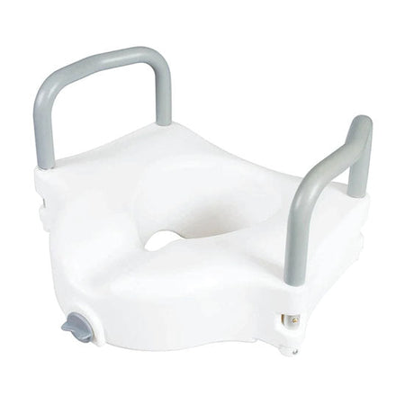 Carex Classics Raised Toilet Seat With Armrests (FGB31877 000)