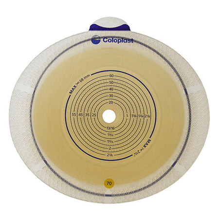 Coloplast SenSura Flex Barrier, Stoma Size 5/8 - 2", Standard, Convex Light, Yellow Coupling (11307), 5/BX