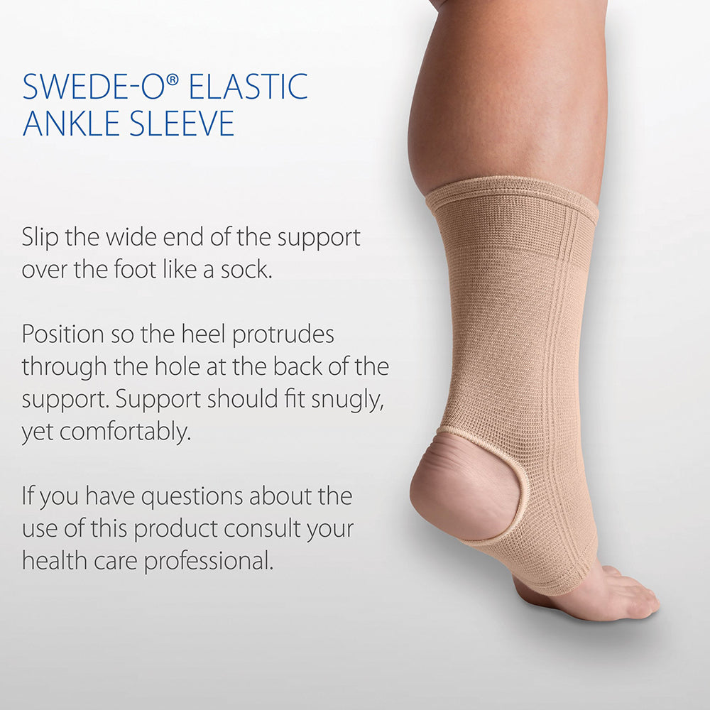 Core Products Swede-O Elastic Ankle Support Sleeve, Small (AKL-6322-SML)